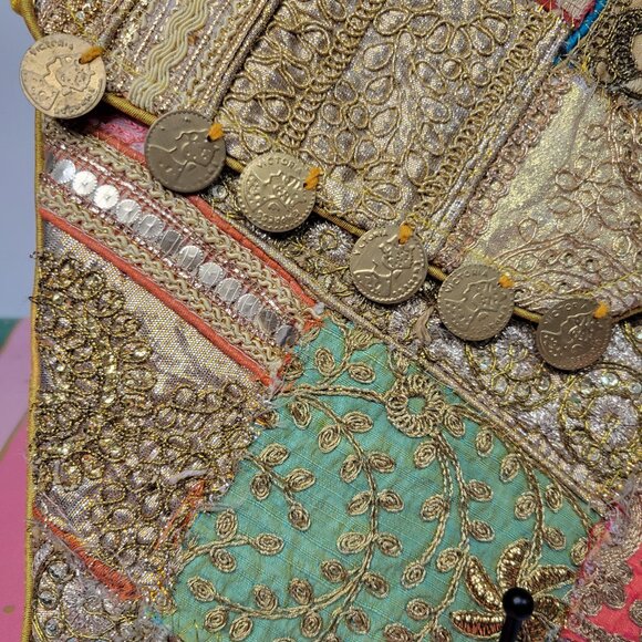 Indian Banjara Handmade Embroidered Clutch Purse - Picture 2 of 10